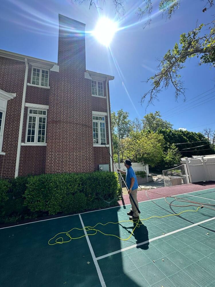 Nice Glass window cleaning large home SLC