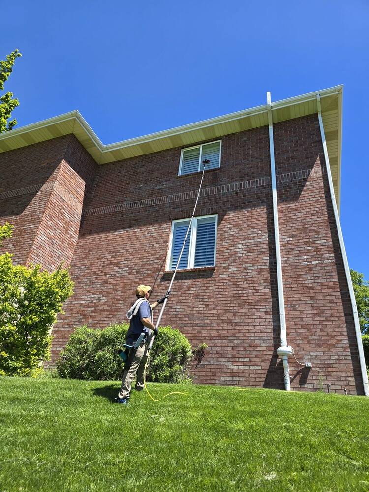 Nice Glass window cleaning residential Salt Lake City