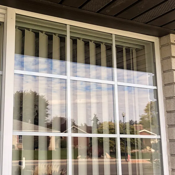 Crystal-clear front windows after cleaning